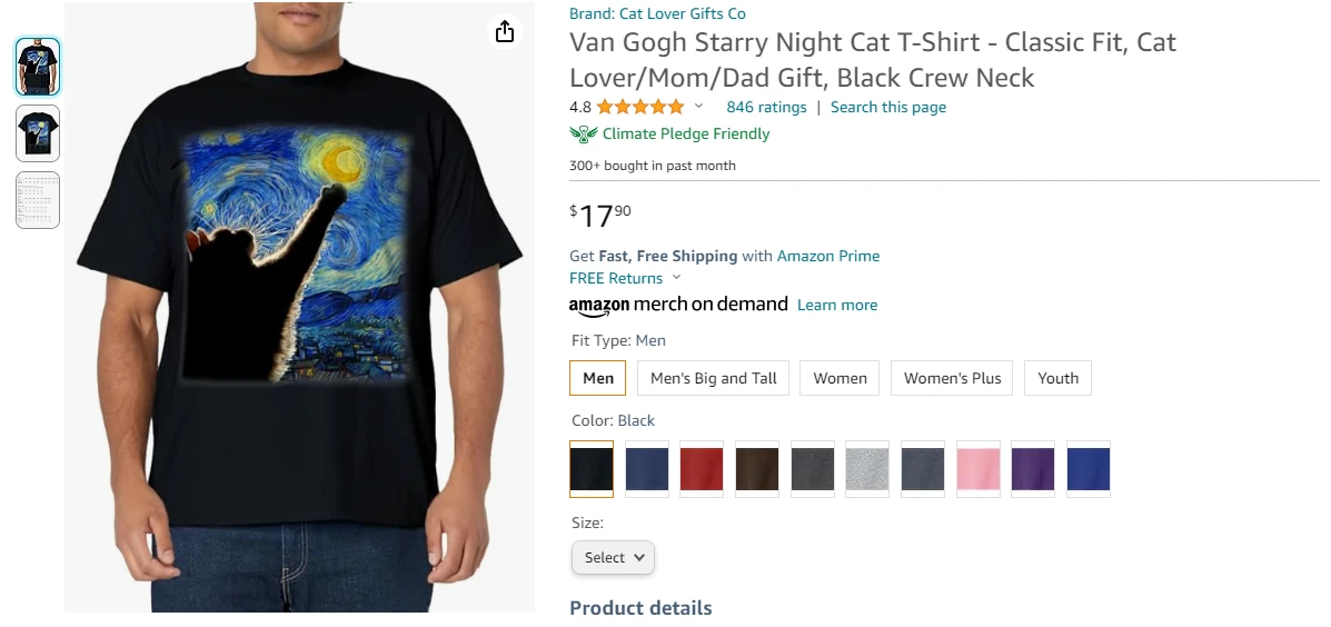 Starry night shirt