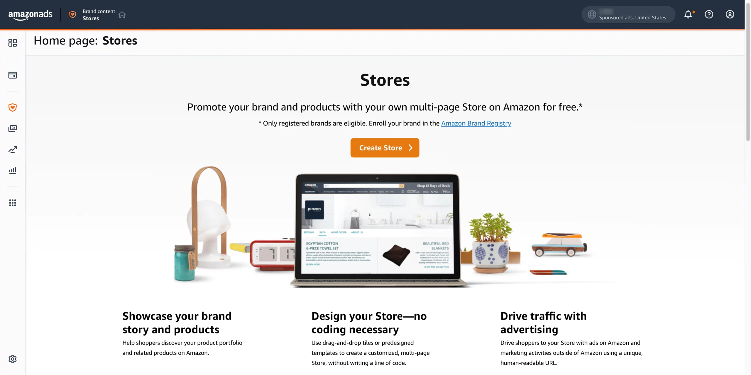 Amazon storefront templates