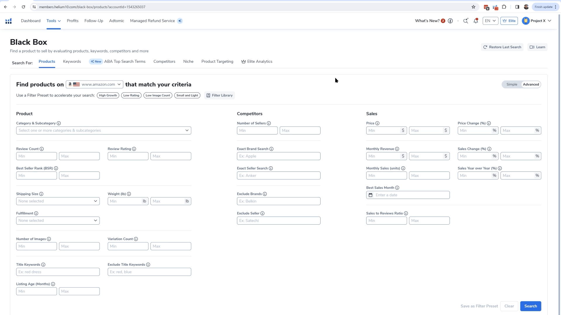 Amazon Keyword Research Tools Helium 10